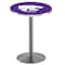 Holland Bar Stool Co 36" Stainless Steel Kansas State Pub Table L214S3628KnsasS - alternate 1